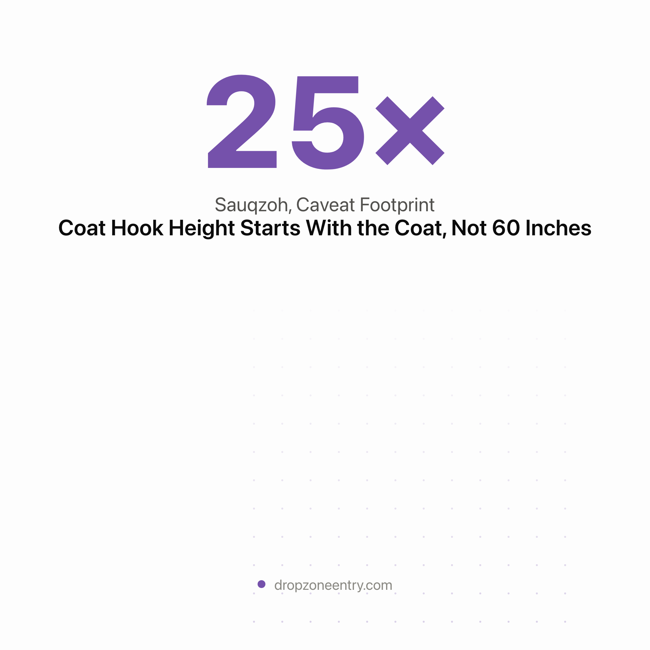 Coat Hook Height Is a Subtraction, Not a Standard